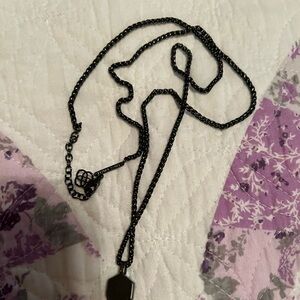 Black graphite Kendra Scott necklace